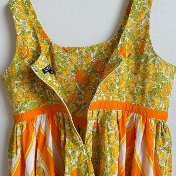 J. CREW Stefania Mini Dress in Limone Scarf Print - Picture 4 of 6